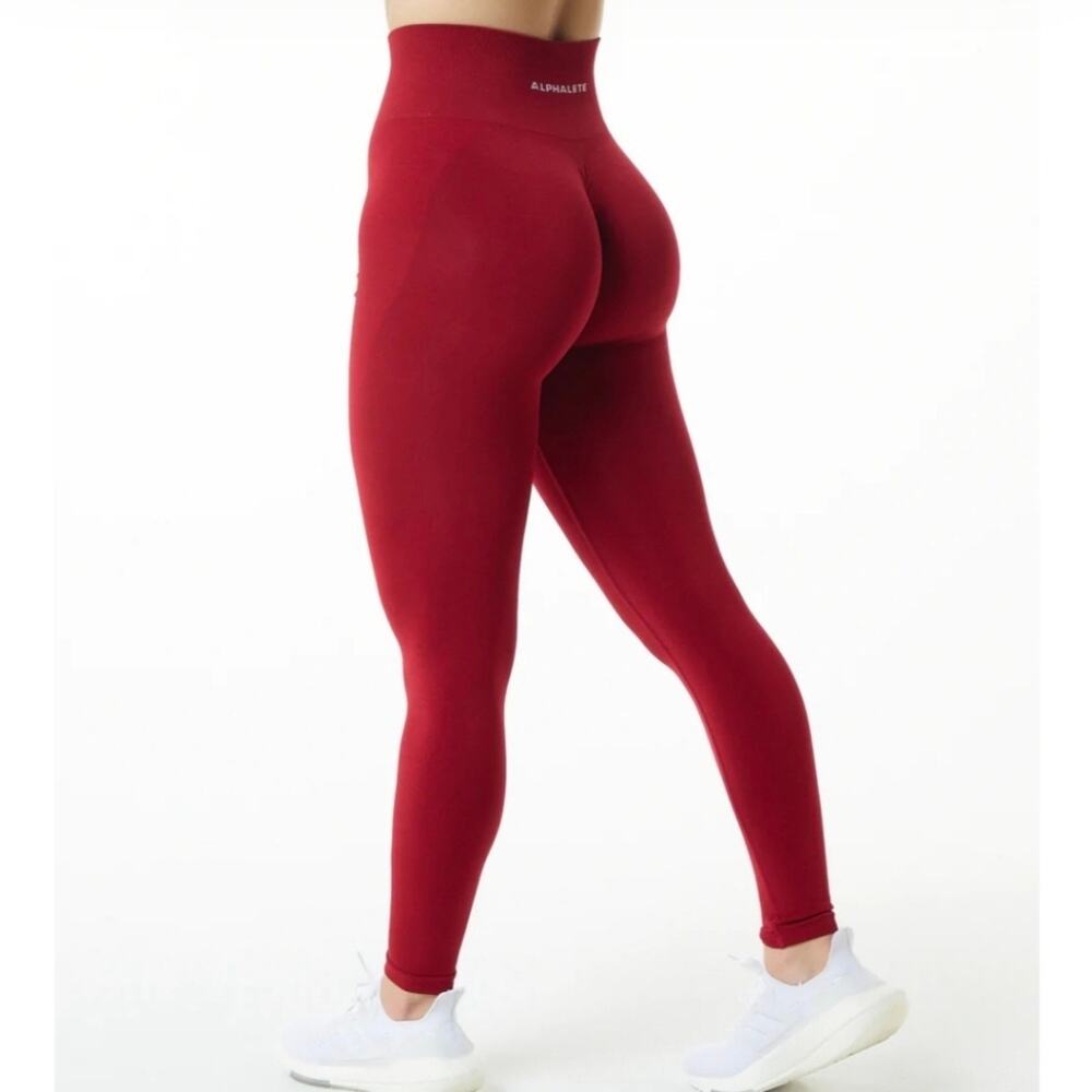 Alphalete Amplify Legging in Scarlet Size Medium